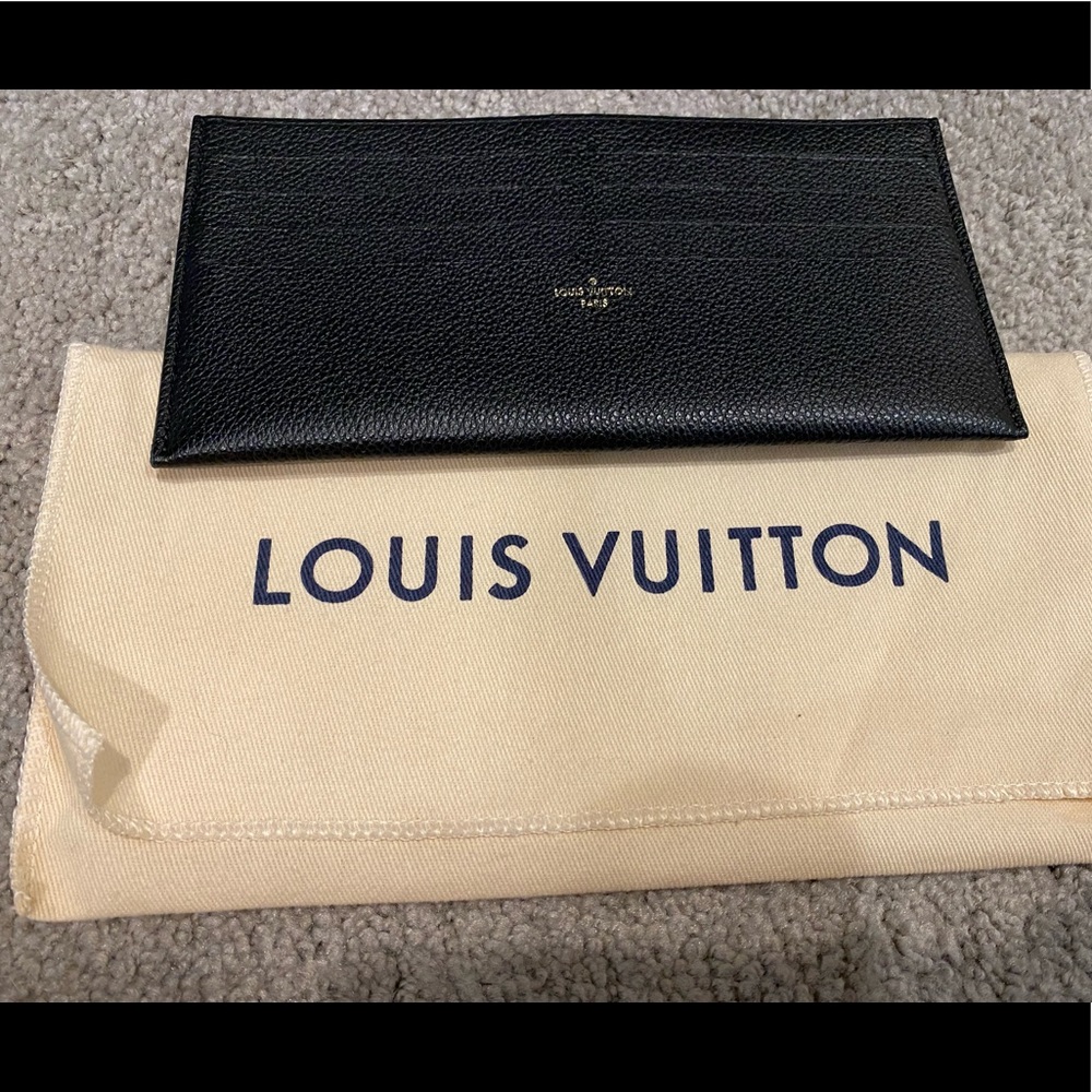 Louis Vuitton Money and wallet card Holder Black Empriente